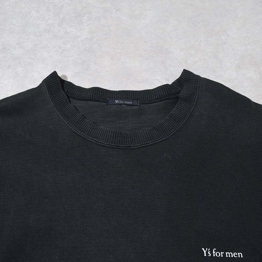 90s ヨウジヤマモト Y´s for men ロゴ スウェット ボロ フェード-新