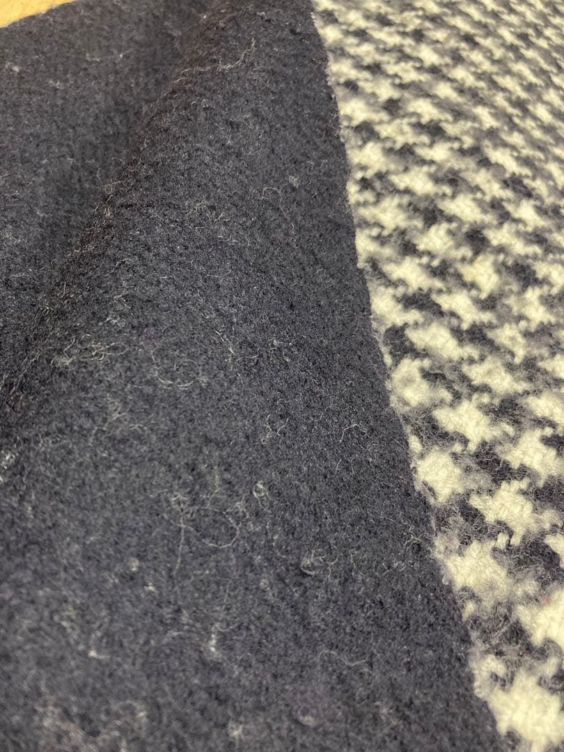 YOHJI YAMAMOTOヨウジヤマモト 千鳥格子ダブルフェイスウールストール