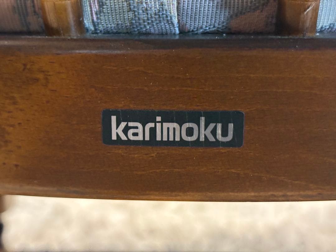 ②karimoku カリモク アームチェア ダイニングチェア キャスター付 nZ