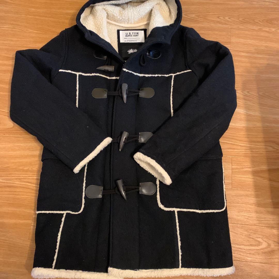 Stussy Schott ブラック ダッフルコート　値下げ！ 2026年最新】STUSSY カラー：ブラック系 ダッフルコートの人気アイテム
