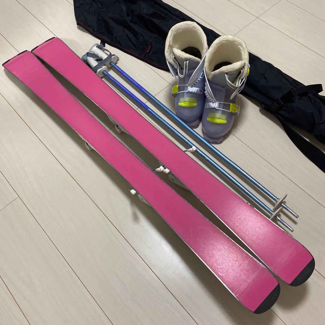 saaa様専用ジュニア 女子向きスキー4点セット 板120cm