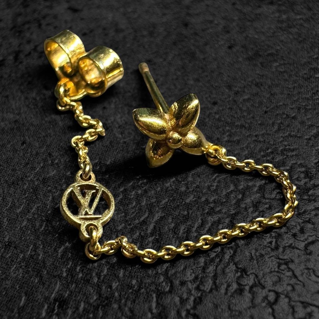 LOUIS VUITTON Petit Louis Earrings 片耳のみ 安心国内】Louis Vuitton ピアス イディール 片耳 単品 (Louis Vuitton