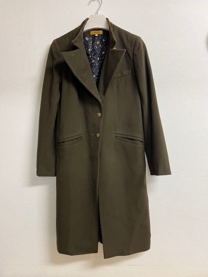 KENZO ウールカシミヤ ロングコート 星柄総裏地 - メルカリ