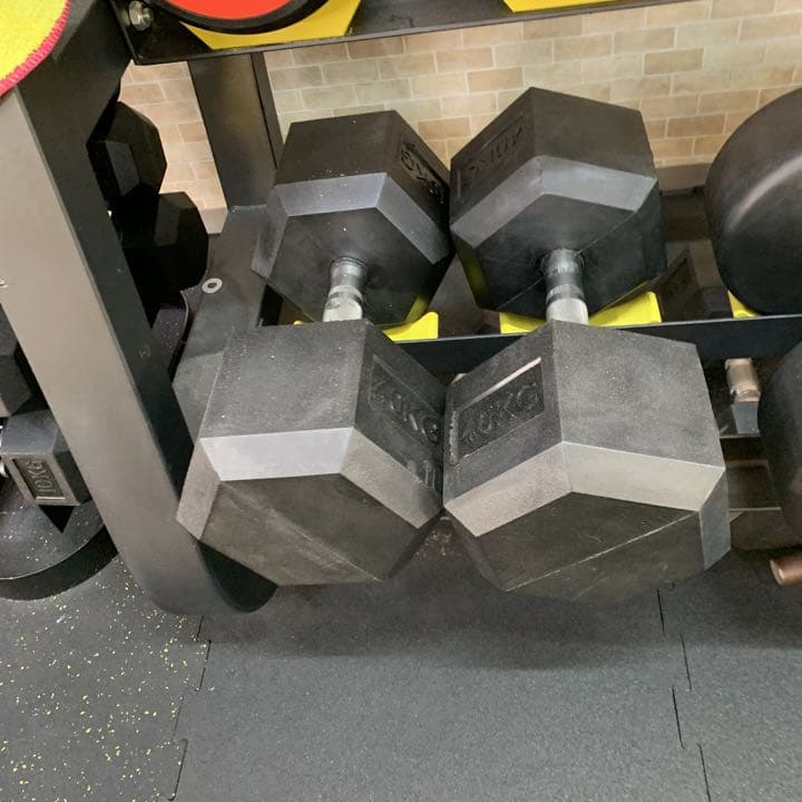 ラバーヘックス  ダンベル　42.5kg  2個