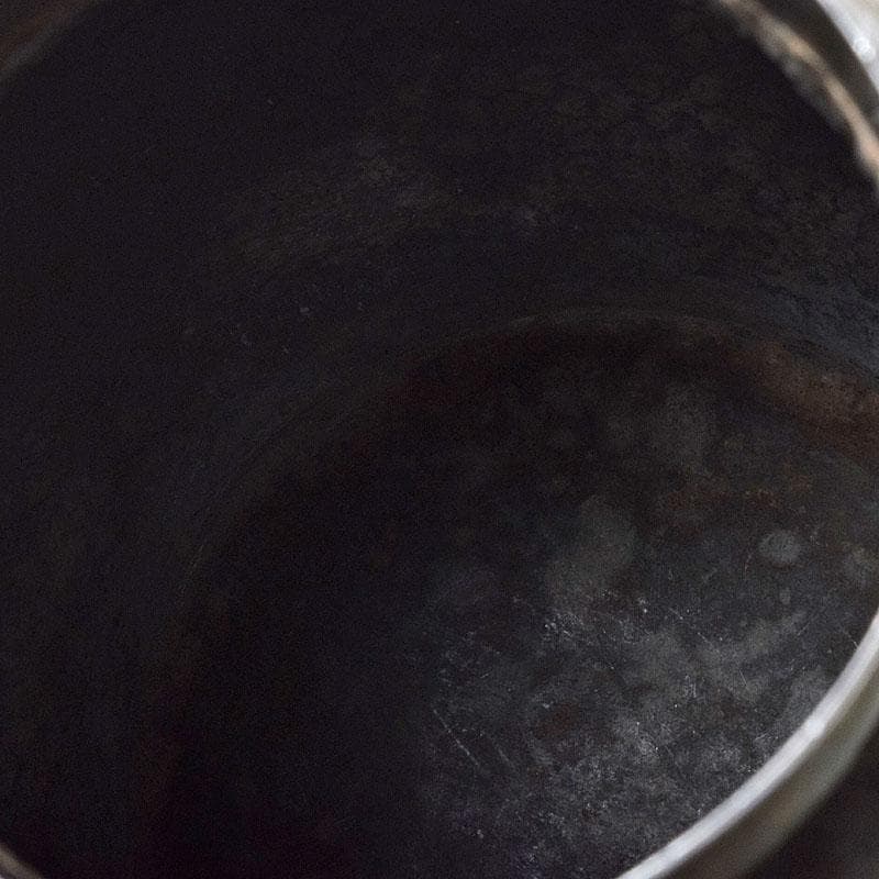 くろむ様専用 古錫 鮎銅銘 大茶壷 茶心壷 重さ約1711g M R8997H