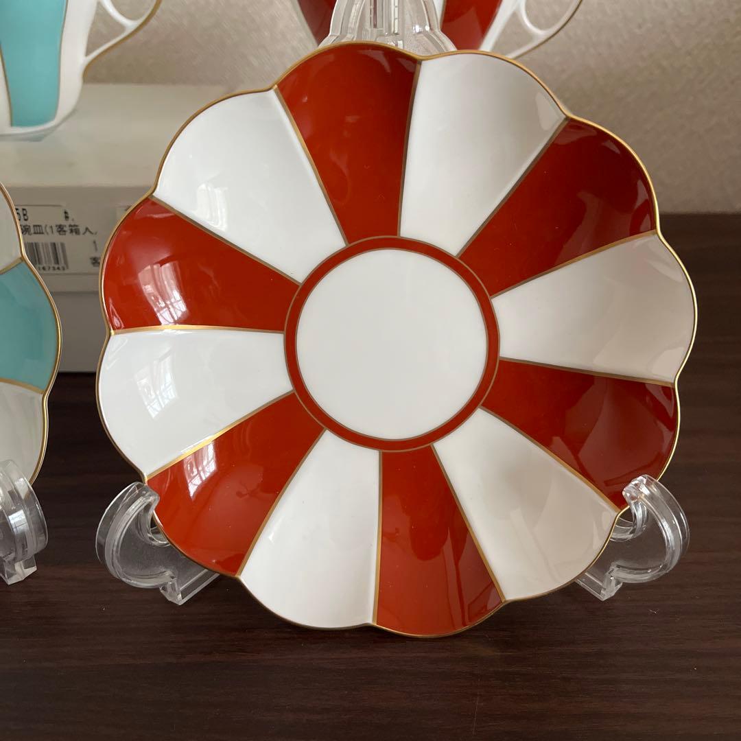 未使用】ニッコー 金沢コレクション 菊型碗皿 カップ＆ソーサー 2客