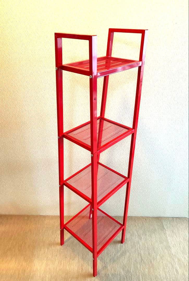 IKEA イケア レールベリ 4段 赤色 レッド 廃盤色 - メルカリ