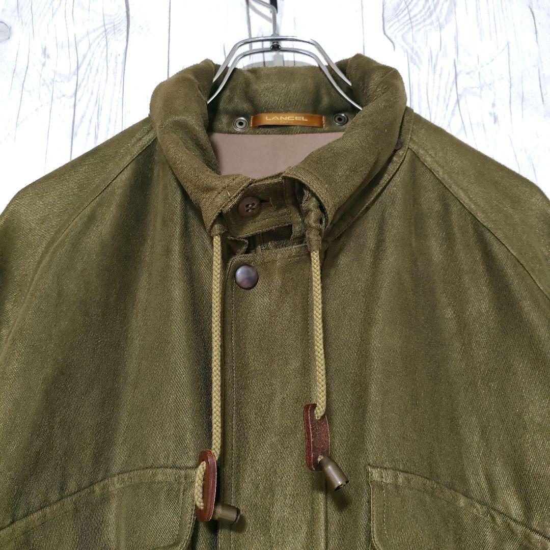 LANCEL モッズコート ジャケット ミリタリー L 裏地渋柄 日本製 希少