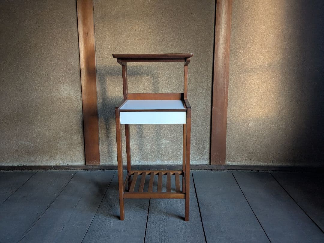 【とんとんちん】オールドカリモク 電話台　ヴィンテージ　KARIMOKU とんとんちん様専用】オールドカリモク 電話台 ヴィンテージ KARIMOKU