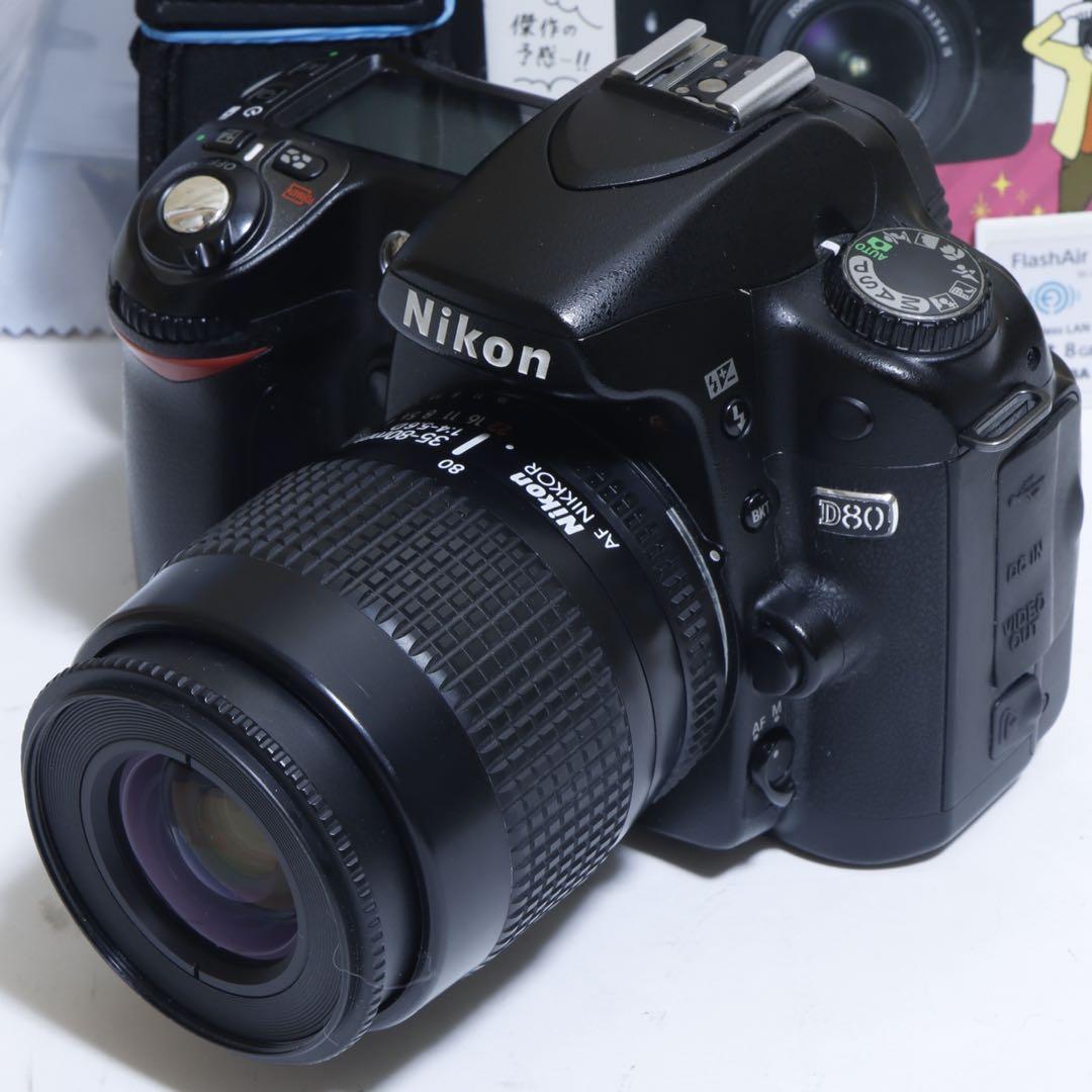 ☆スマホに送れる一眼レフ☆WiFi機能☆ Nikon D80セット オンラ