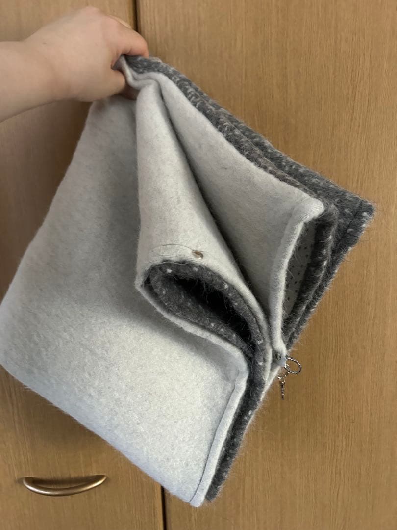 グレー系 モモンガコート 着物コート 大きめ フリー ウール混紡