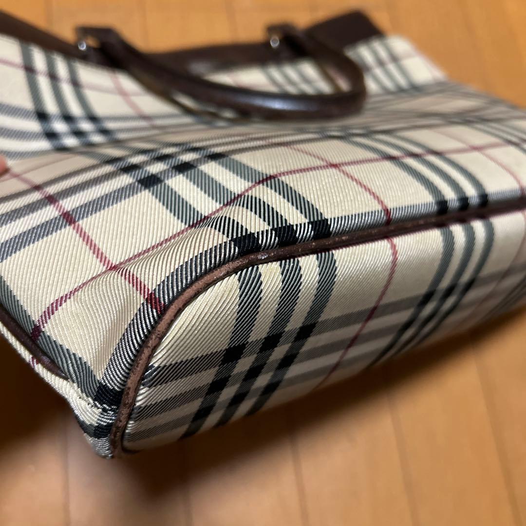 Burberry チェック柄 ハンドバッグ - メルカリ