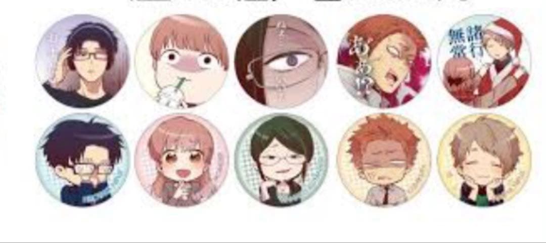 ヲタクに恋は難しい原画展 in 新宿マルイアネックストレーディング缶バッジ