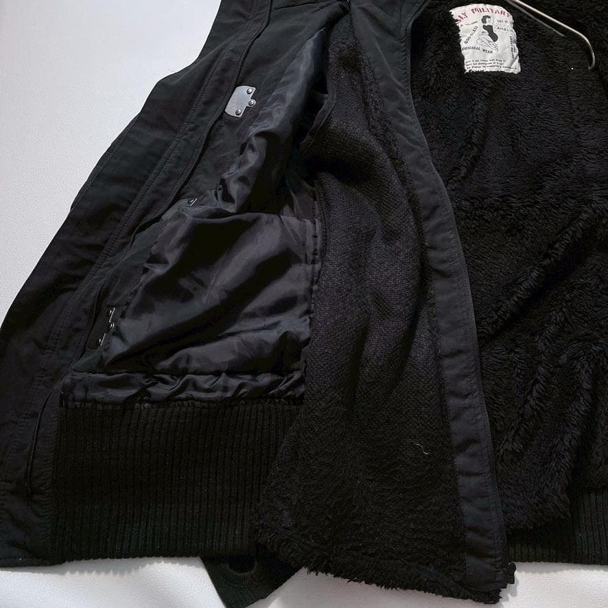 希少00s】SLY y2k N-3B グランジ ショートモッズコート 黒 - メルカリ