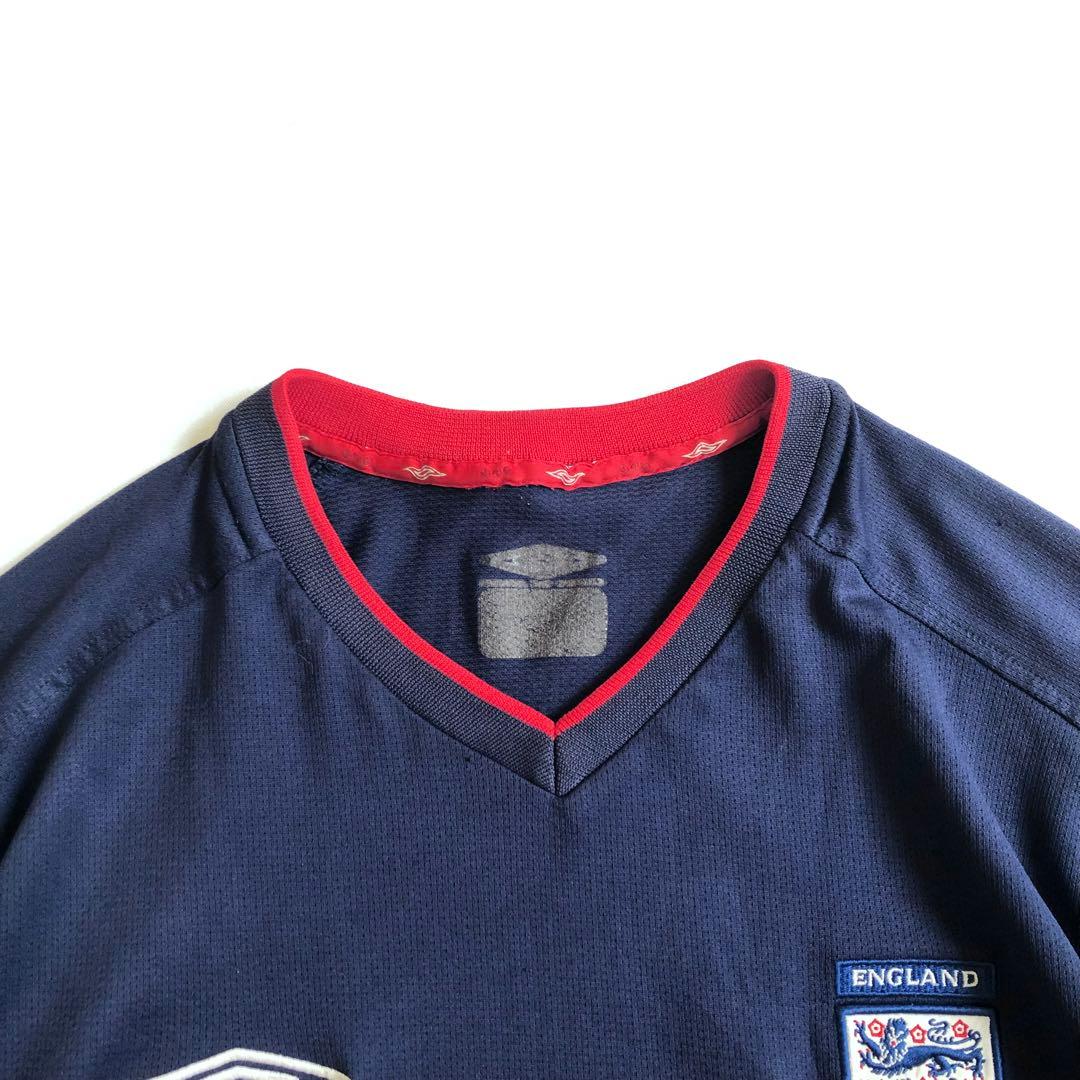 UMBRO 00s サッカー イングランド代表 トレーニング シャツ Vネック