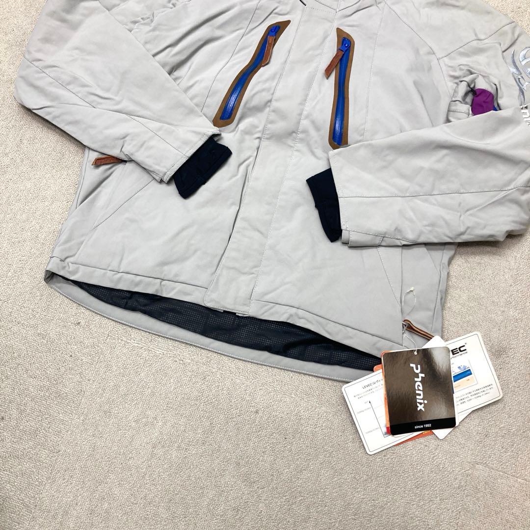 新品 訳あり phenix スキーウェア ジャケット Mサイズ シルバー 防水