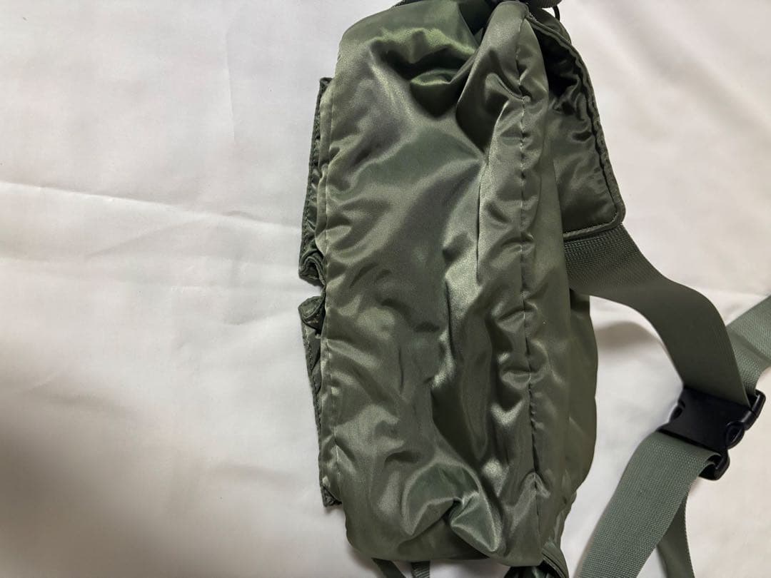 美品 PORTER タンカー セージグリーン ウエストバッグ ボディバッグ