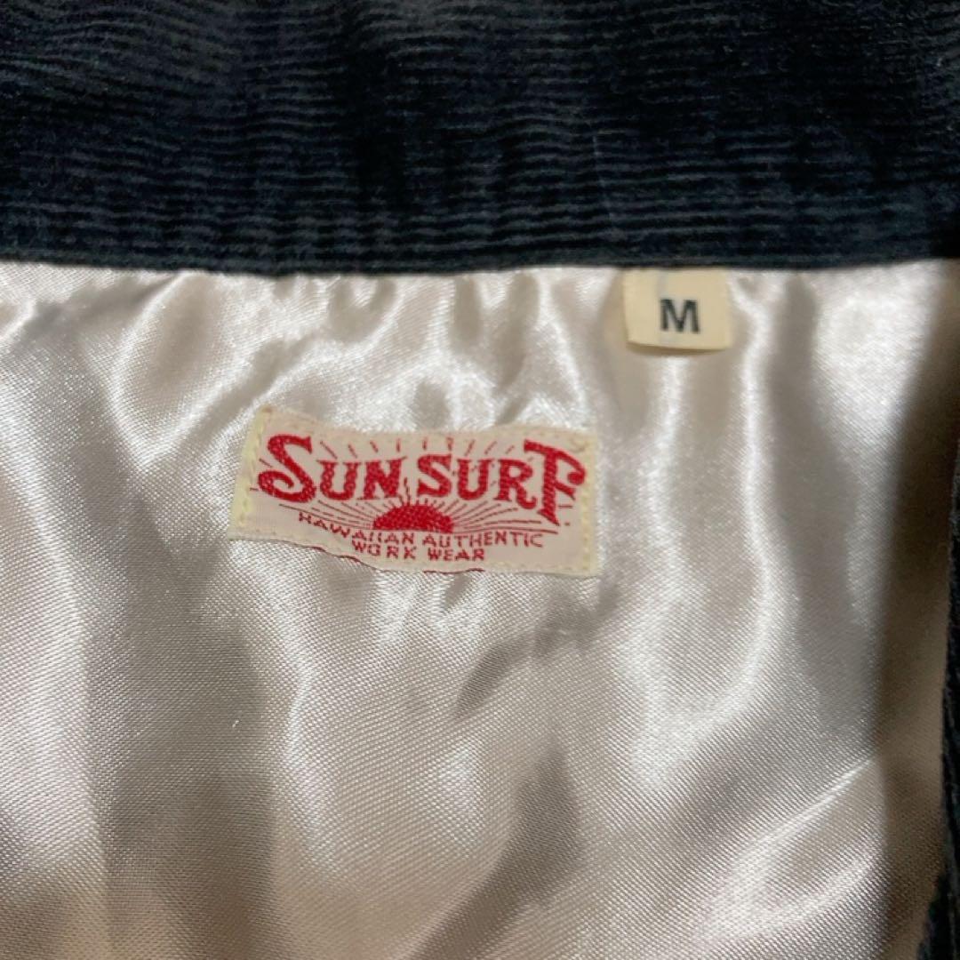 SUN SURF サンサーフ コーデュロイ 長袖シャツ M 民族柄 トライバルの
