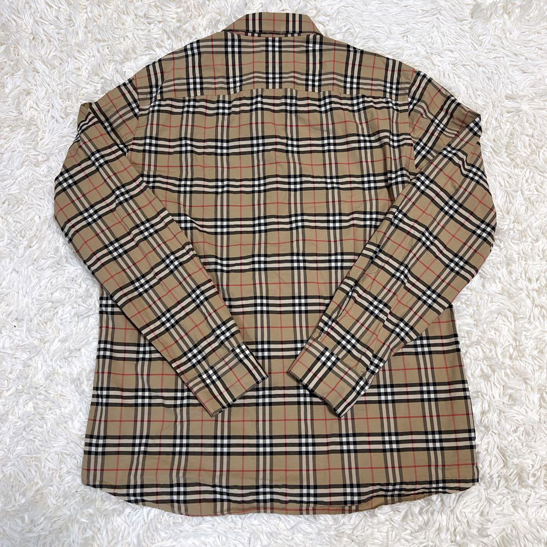 《極美品✨現行タグ》バーバリー ノバチェック 長袖 シャツ ハニーベージュ