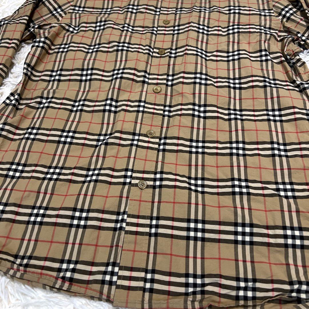 《極美品✨現行タグ》バーバリー ノバチェック 長袖 シャツ ハニーベージュ