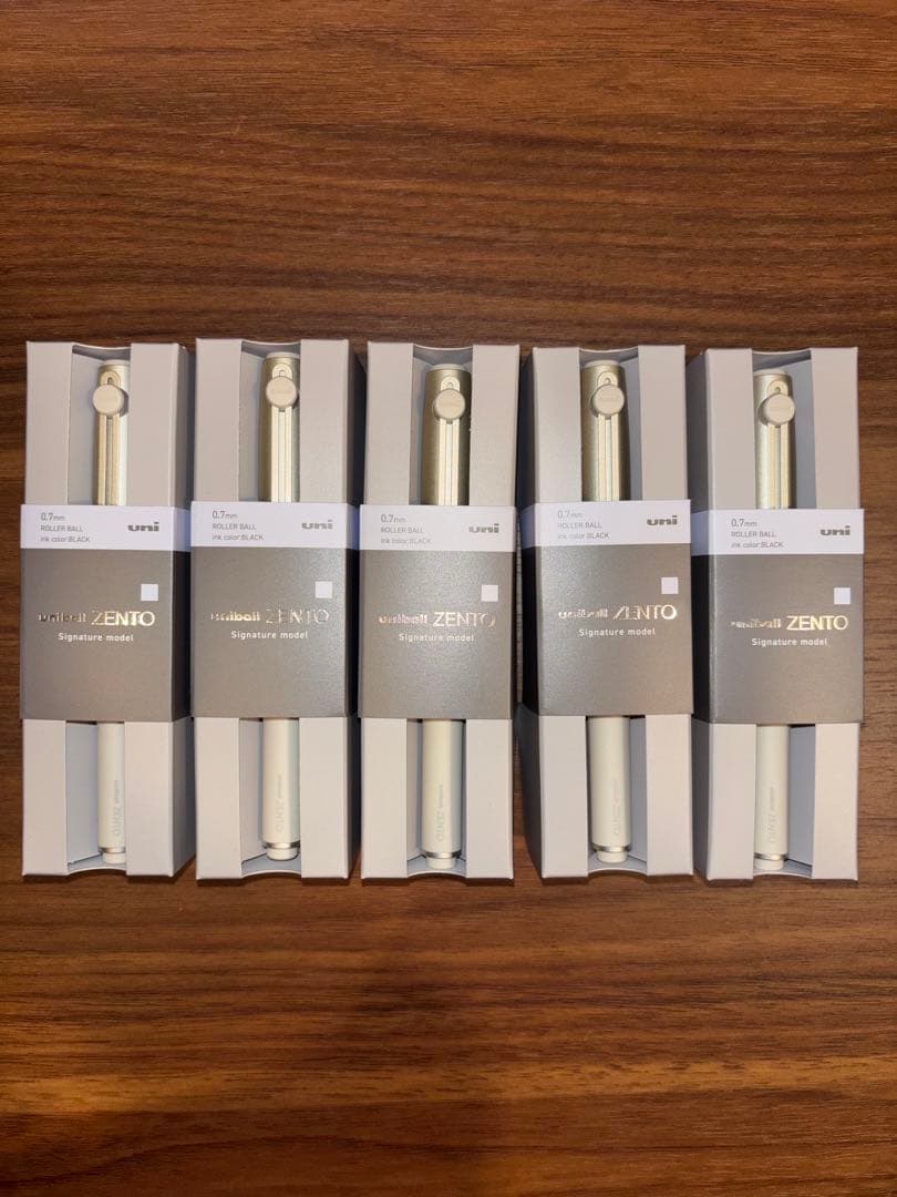 新色 5本セットCゴールド ユニボール ゼント zento シグニチャーモデル ユニボールゼント シグニチャーモデル】 新色のシャンパンゴールドが