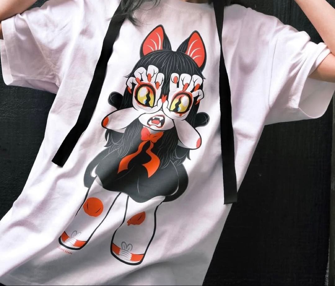 GRAPE BRAIN 戦慄！にぎるちゃん 222 ver. Tシャツ 白 XL - メルカリ