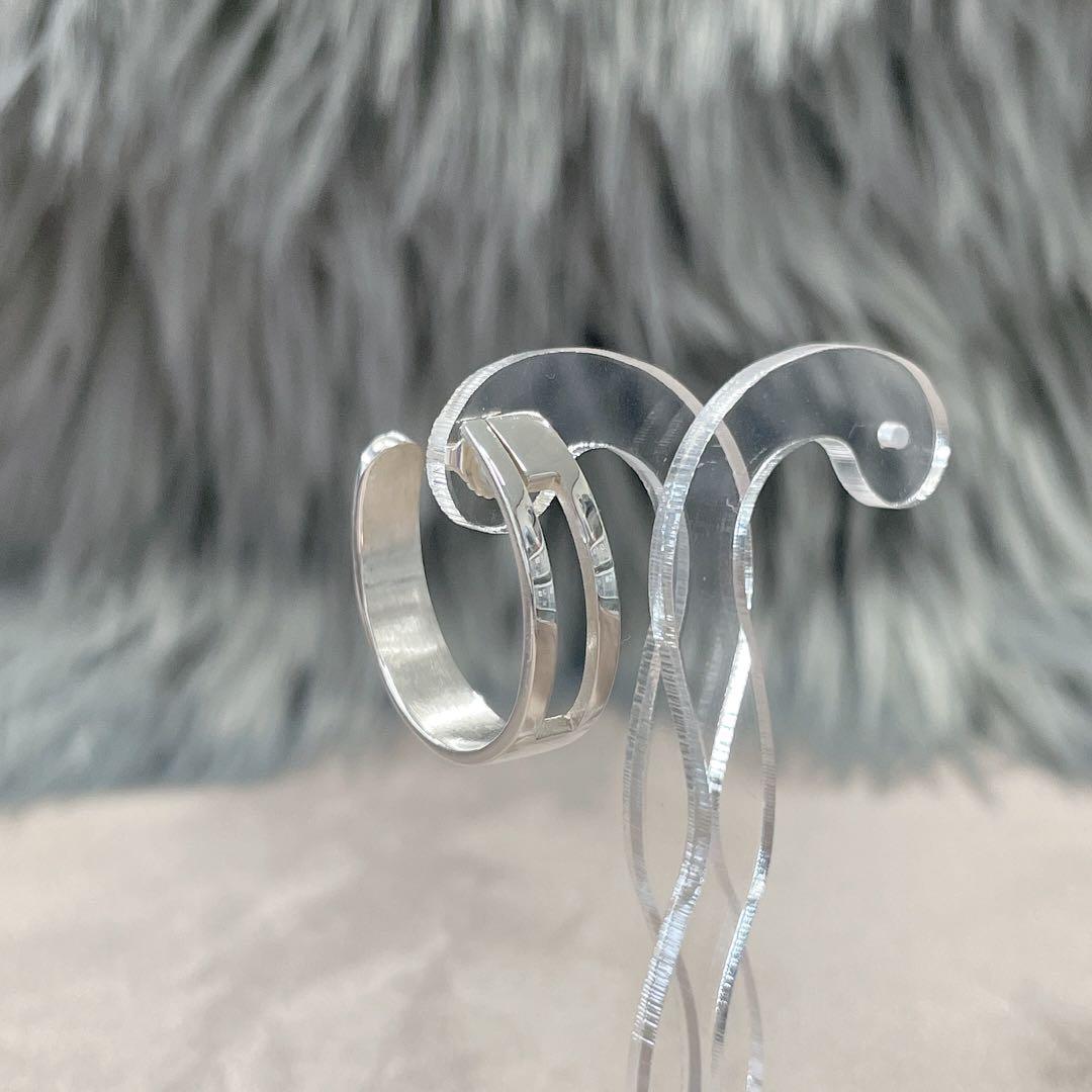 グッズ ピアス Gロゴ フープ 片耳 シルバー ★590 GUCCI（グッチ） ピアス レディース タブルG ロゴ フープピアス