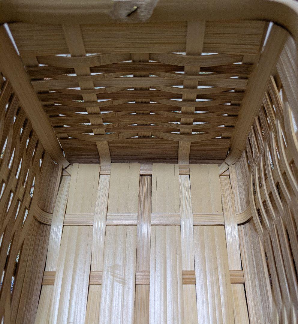 おしろ角物店 竹製 蓋付きバスケット（マスクケース） | 激安通販の