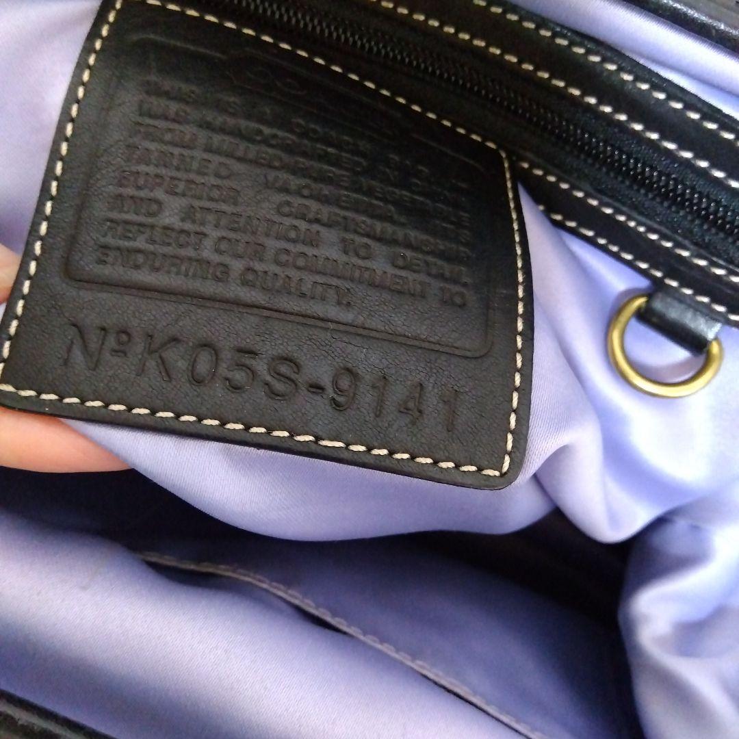 COACH レガシー ターンロック レザー ハンドバッグ 9141 黒 - メルカリ