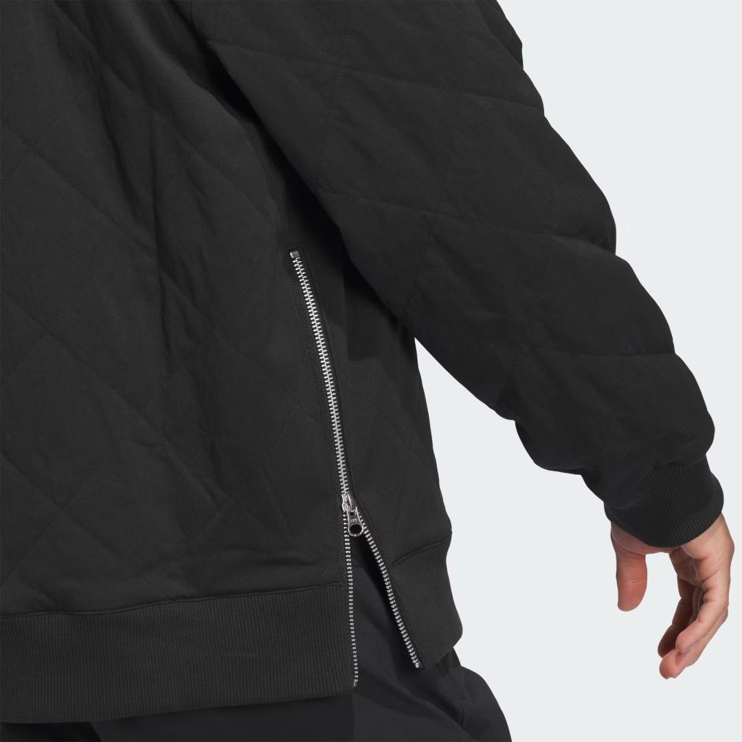 M】秋冬 アディダス ゴルフ 保温 中綿キルティング プルオーバー