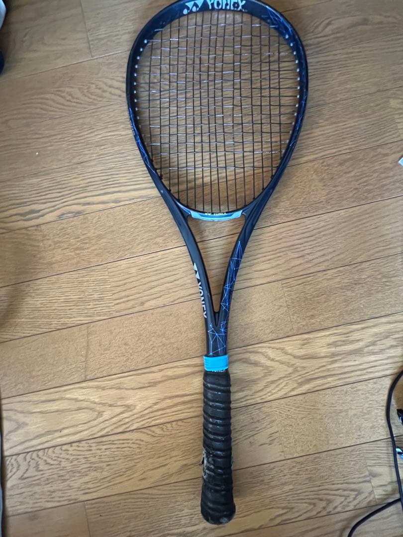YONEX テニスラケット 黒/青 YONEX（ヨネックス） 軟式テニスラケット ADX7LTG 青/黒 初心者用 部活