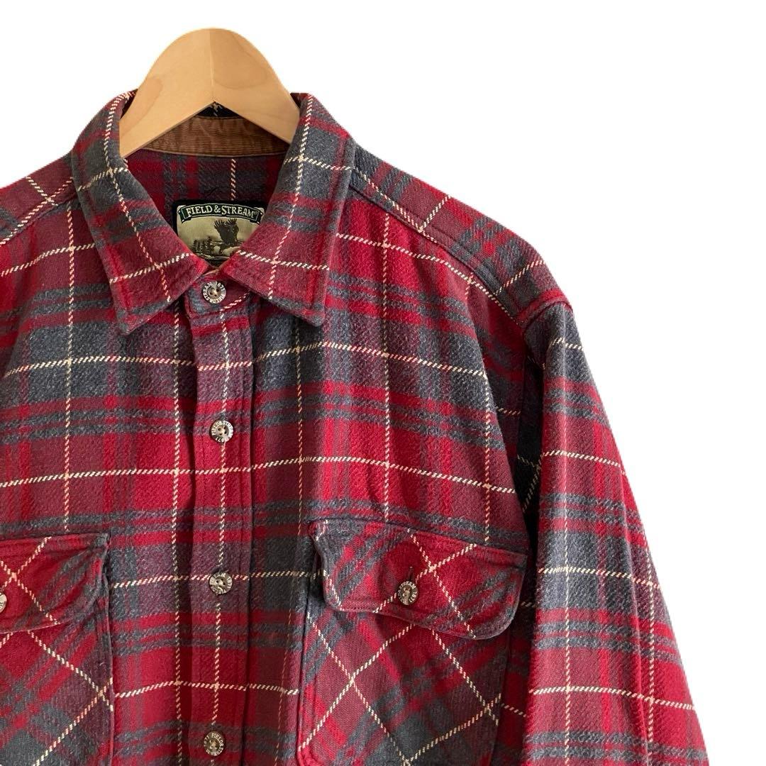 90s】FIELD&STREAM ヘビーネルシャツ オンブレチェック XL - メルカリ
