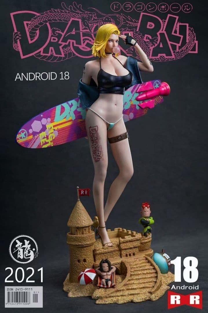 ドラコンボール アンドロイド18号 ガレージキット スタチュー フィギュア ドラゴンボール18号人造人フィギュア 1/6スケール 塗装済み完成品