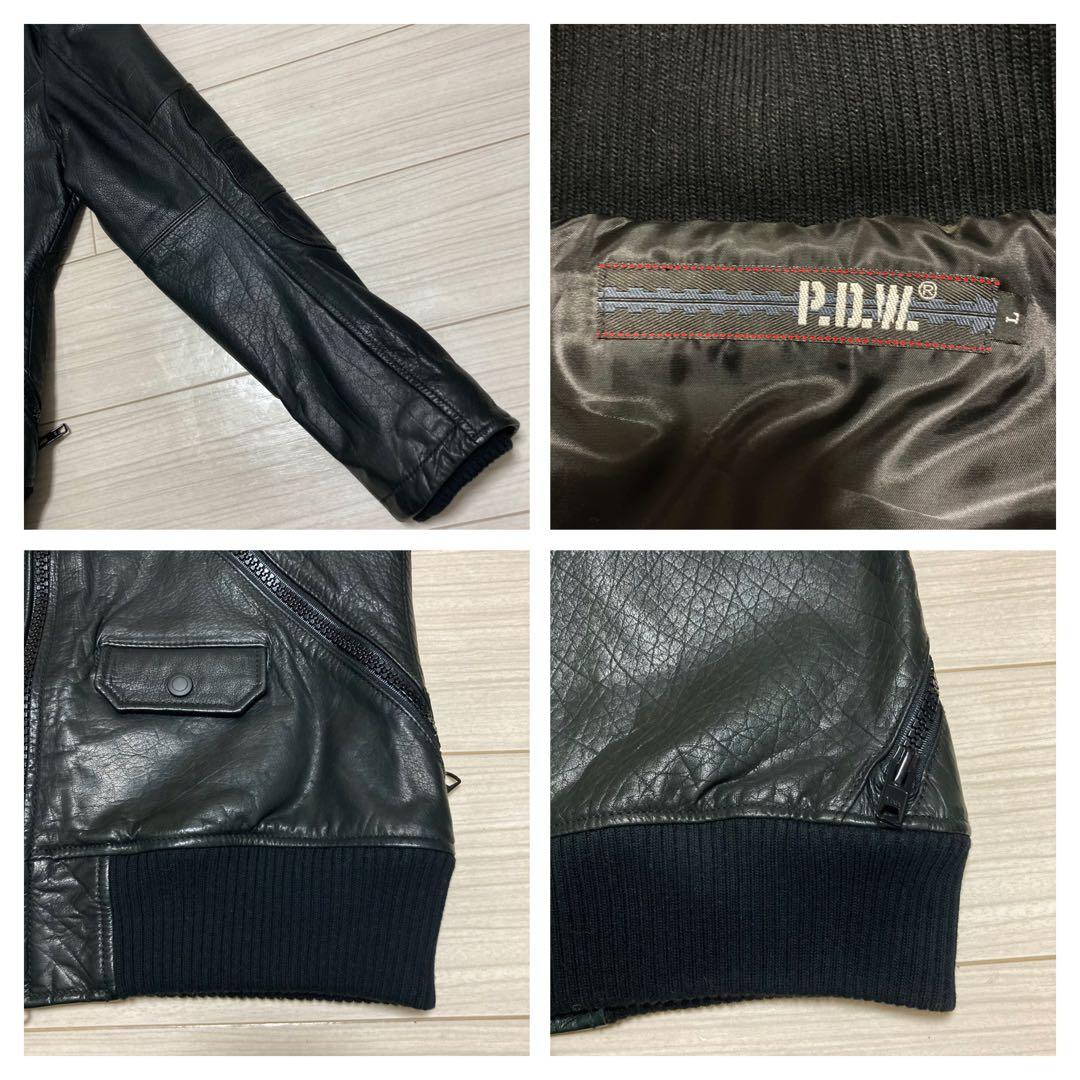 専用□AVIREX P.D.W□レザーマスク付 SWAT レザージャケット L - メルカリ