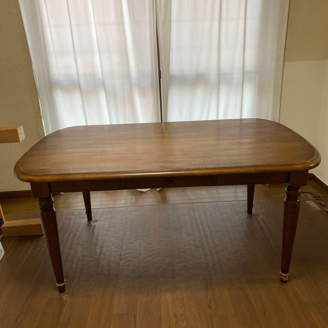 ブラウン 長方形 ダイニングテーブル 引き出し付き 引出し付きダイニングテーブル［HIKIDASHI-DT］：木の家具専門店［木蔵］