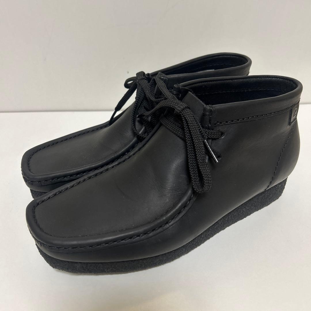 Clarks ワラビーブーツ オールレザー UK62/1（25cm）ブラック