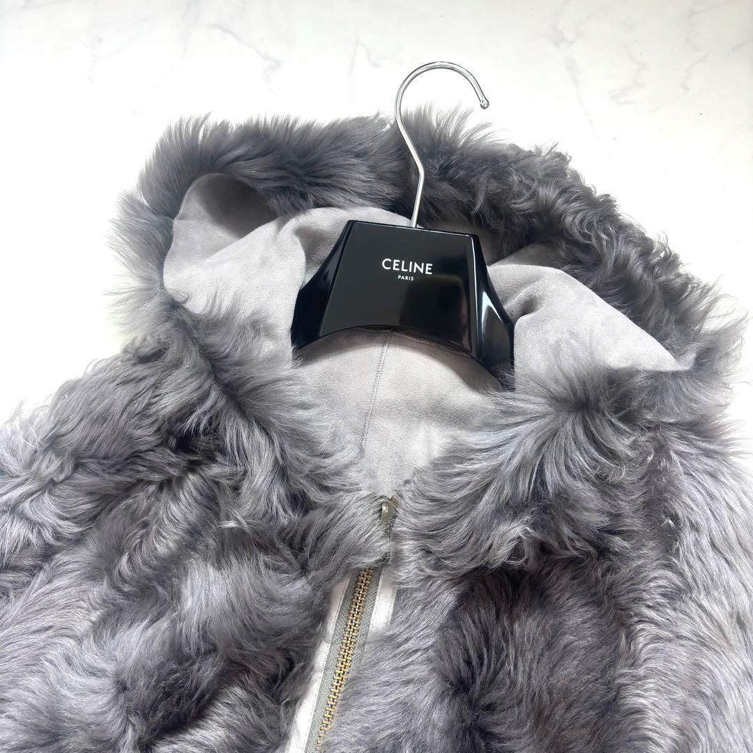 最高級✨羊革 リアルムートン ポンチョ ラムレザー リバーシブル