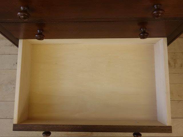 勇峰工芸 雅 花柄チェスト ナラ材家具 旭川家具 再塗装済 USED