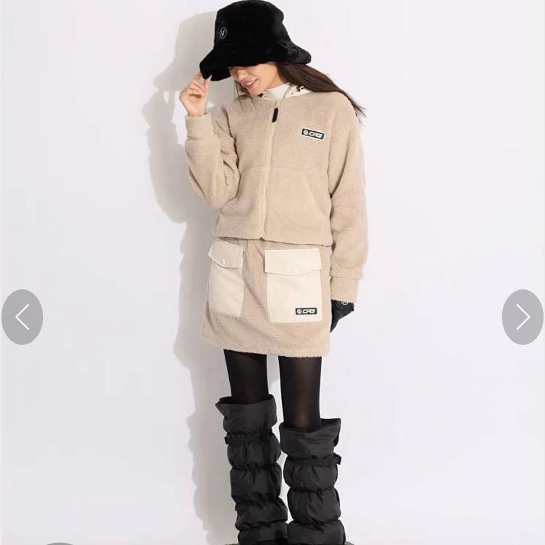 CPG CPG GOLF シーピージーゴルフ 合皮切替ボアスカート 定価3.9万円 GOLF