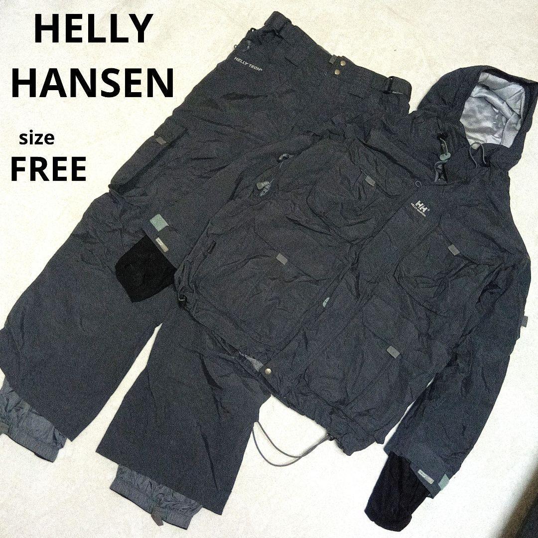 ヘリーハンセン　スキースノボウェア上下セットXL相当　グレー系　ハリーテック 楽天市場】メンズ スキーウェア 上下セット 耐水圧10000mm スノー