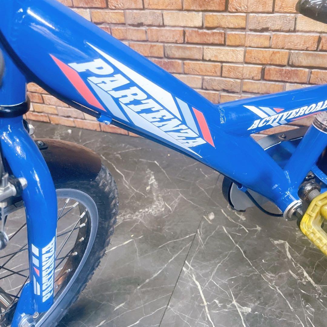 11】子供用自転車 子供車 PARTENZA ブルー 16インチ シングル