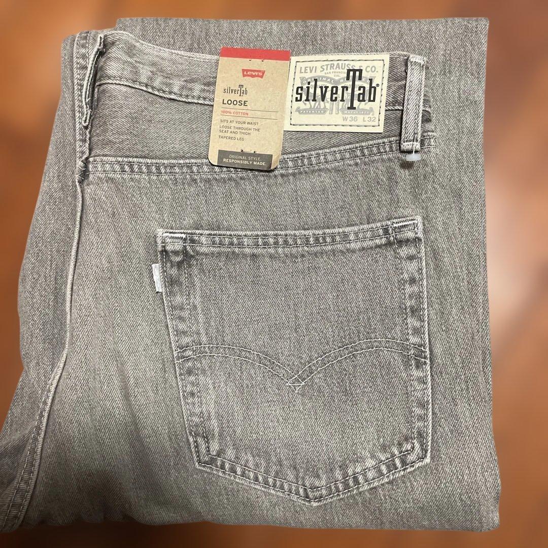 Levi's silverTab Loose W36デニムリーバイスシルバータブ 90s Levi'sリーバイス silverTabシルバータブ loose デニムパンツ w28