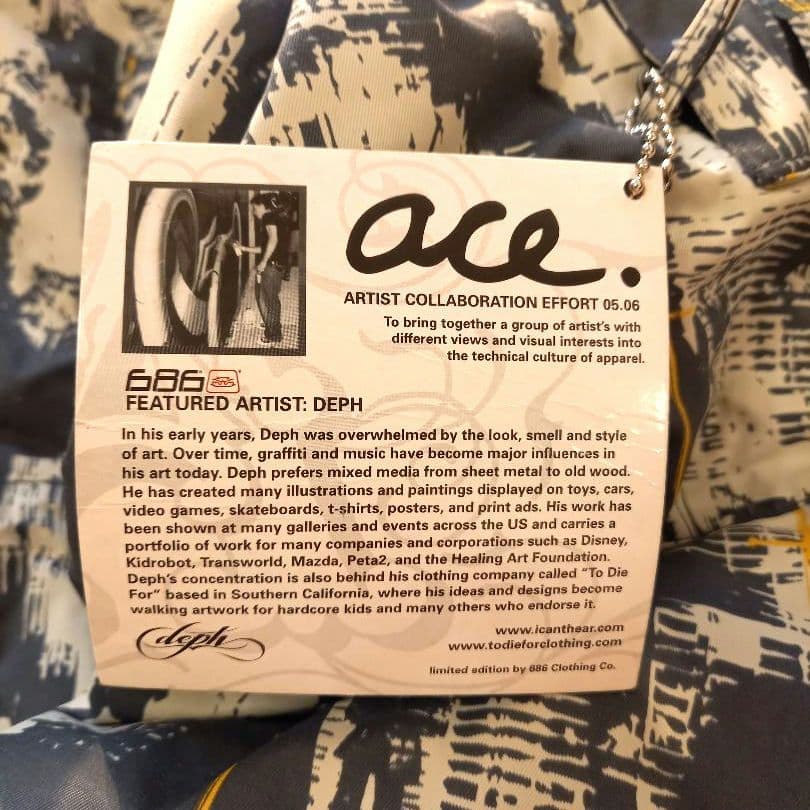 686 ACE KINGS スノーボードウェア Lサイズ アクセ付き【新古】