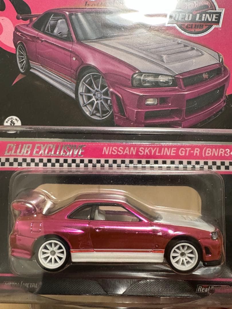 hotwheels rlc r34 ピンク ホットウィール gtr スカイライン - メルカリ