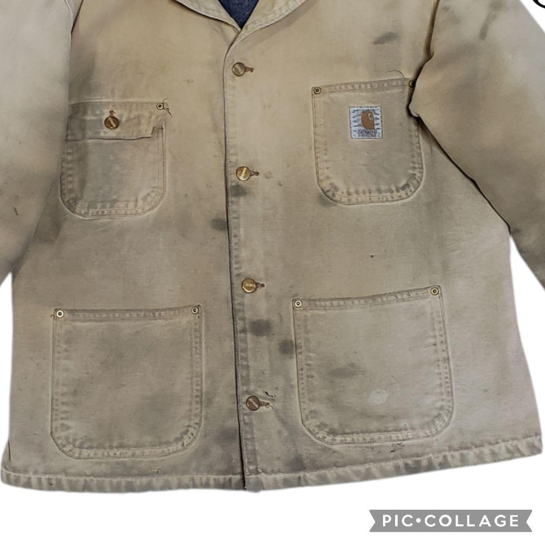 Carhartt ミシガンチョアコート 裏ブランケット 襟コーデュロイ ダック