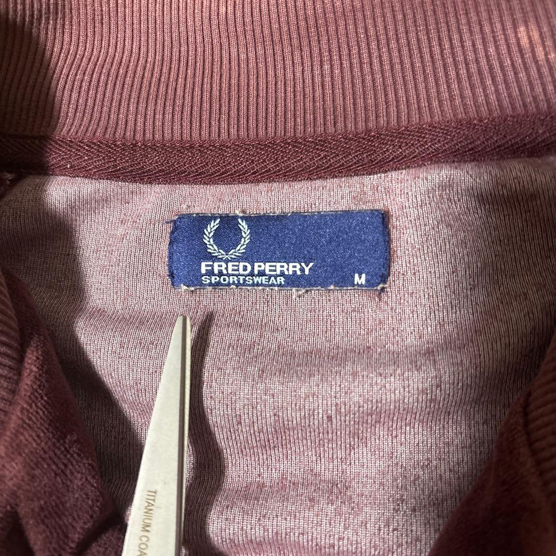 FRED PERRY 90s トラックジャケット ワインレッド ベロア y2k - メルカリ