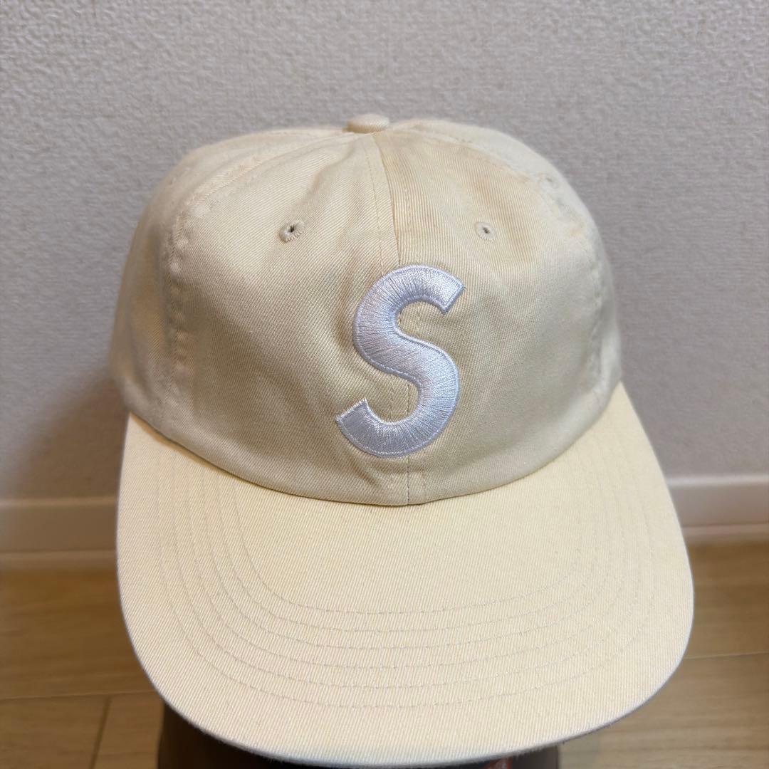 【希少】Supreme S Logo 6-Panel Cap ivory Sロゴ Seersucker S Logo 6-Panel | Supreme 24ss