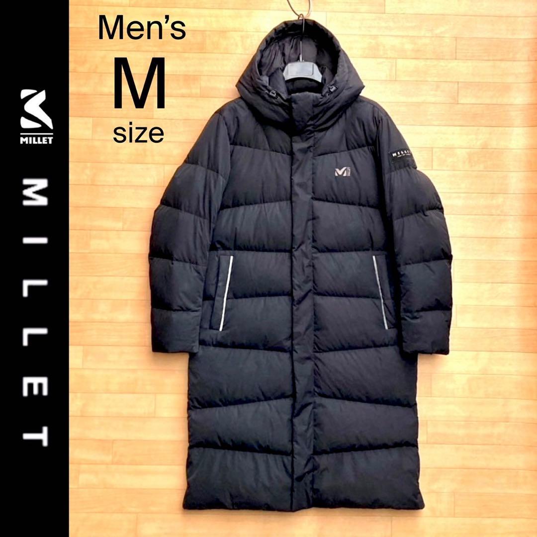 M ミレー ダウンジャケット 黒 MILLET ダウンコート ロングダウン MILLET ミレー ロングダウンコート キッズ130サイズ ブラック 黒