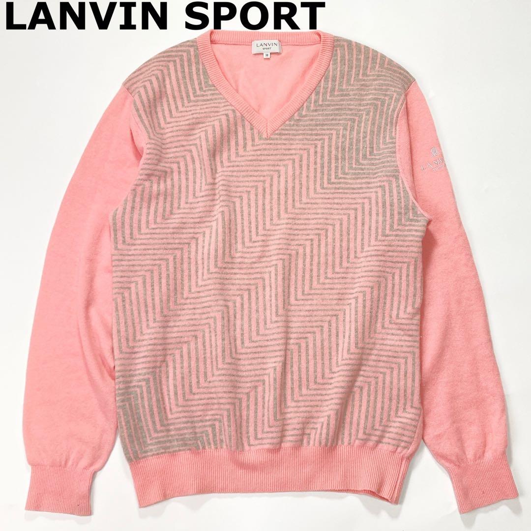 LANVIN ランバンスポーツ カシミヤ100% ニット ゴルフ 38 M LANVIN SPORT（ランバンスポール） 公式 ランバン スポール カシミヤ