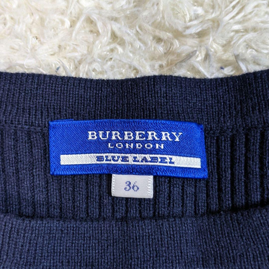 バーバリー ブルーレーベルレーベル ニット ワンピース チェック 金